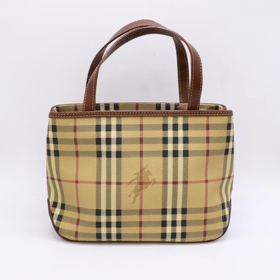 BURBERRY（バーバリー） ミニトート ハンドバッグ PVC ノバチェック 