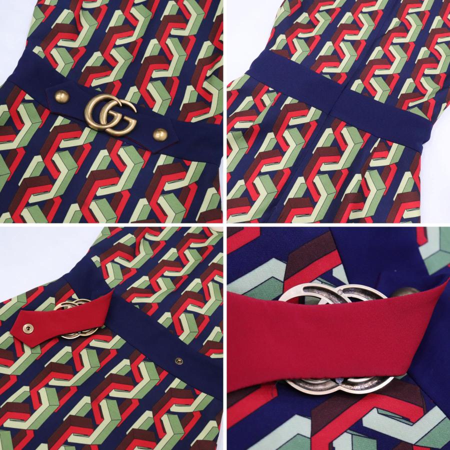 GUCCI（グッチ） イタリア製 GGマーモント レトロ チェーン柄