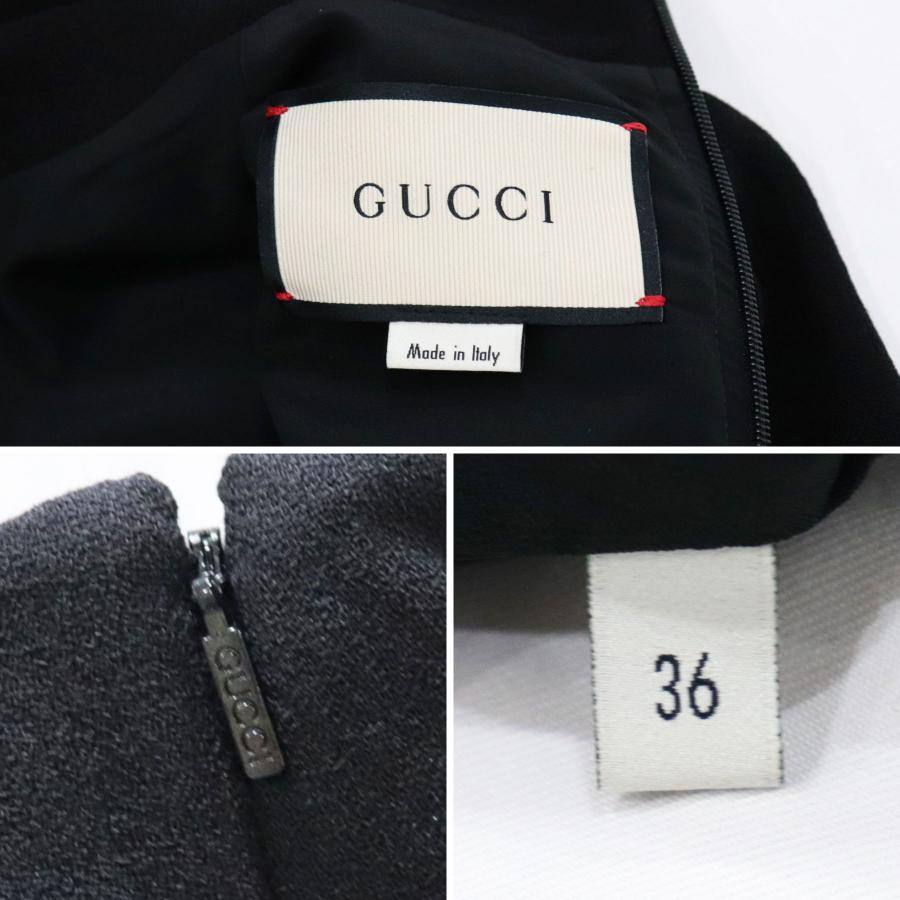 GUCCI（グッチ） イタリア製 ダブルカフス ロングワンピース ドレス
