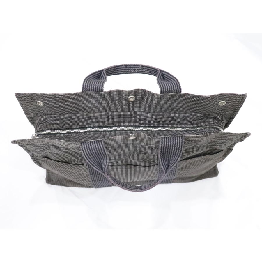 HERMES（エルメス） エールラインMM トートバッグ キャンバス グレー