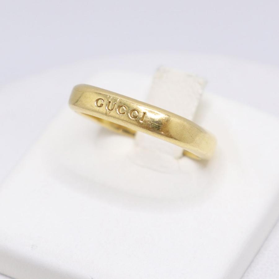 GUCCI（グッチ） 750 K18 スクエア リング 重量約4.7g サイズ棒＃14号