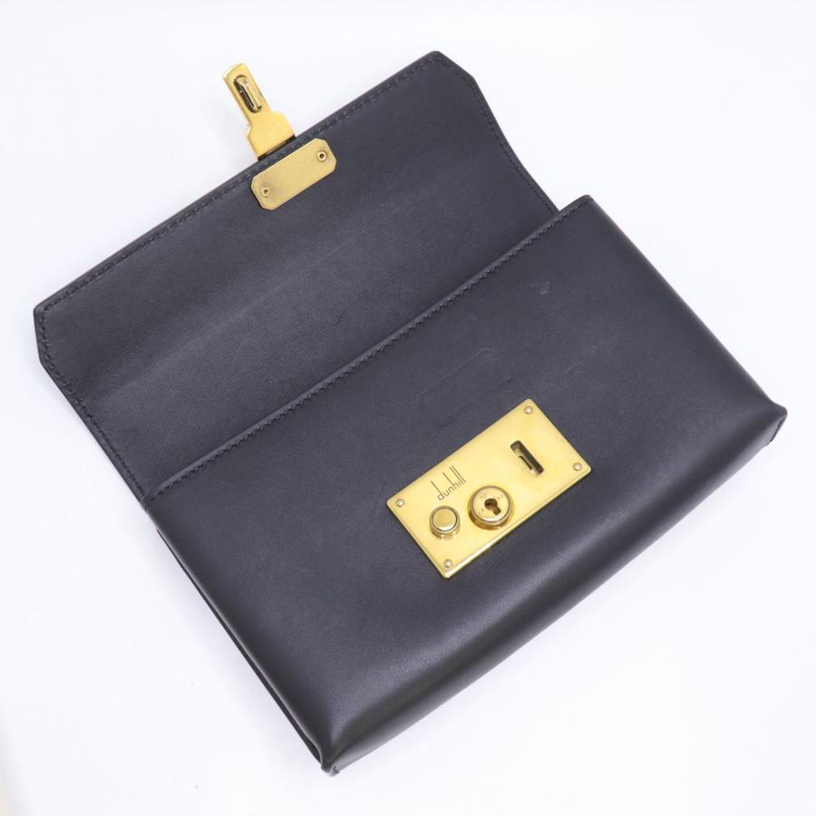 ともも【新品未使用】dunhill ロック lock ベルトバッグ dunhill（ダンヒル） ロック ベルトバッグ ブラック 3way ショルダー