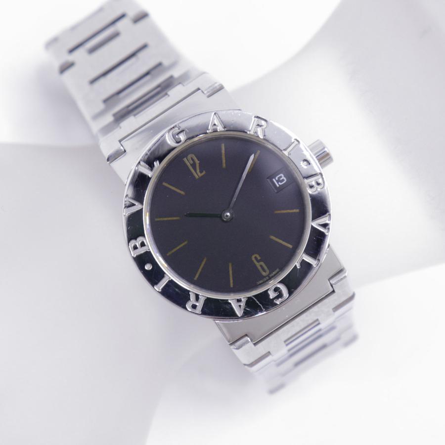 ブルガリ・ブルガリ BVRGALI ブルガリブルガリ BB30SSD デイト 黒文字