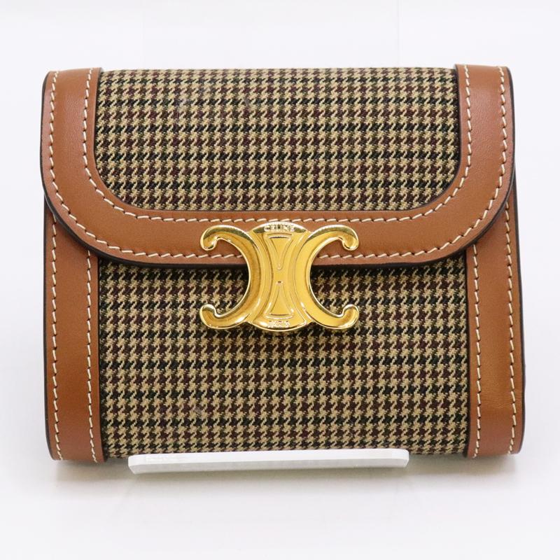 TRIOMPHE 【未使用】CELINE セリーヌ スモールフラップ