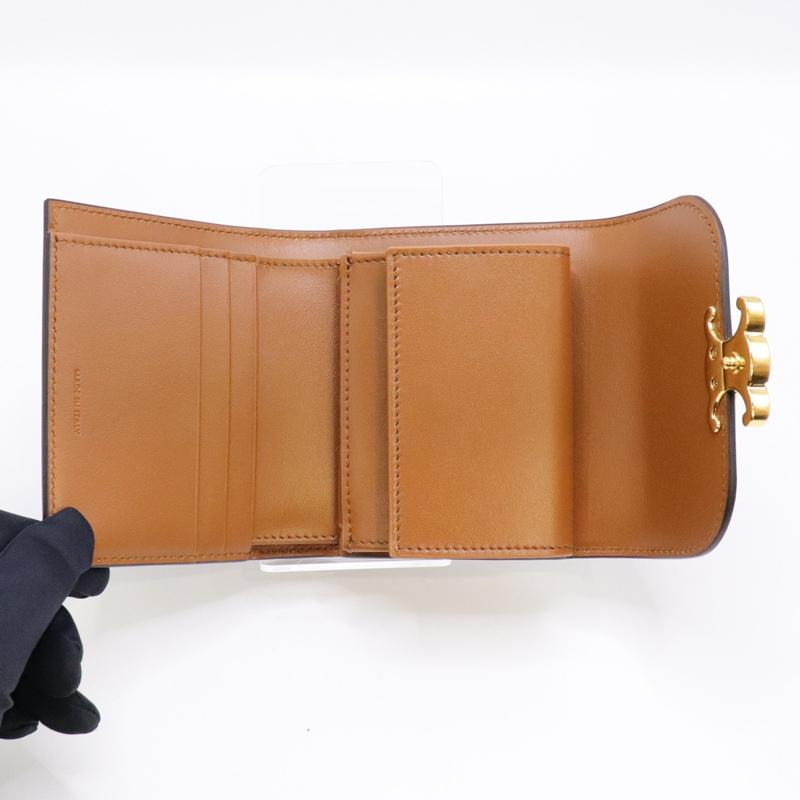 TRIOMPHE 【未使用】CELINE セリーヌ スモールフラップウォレット