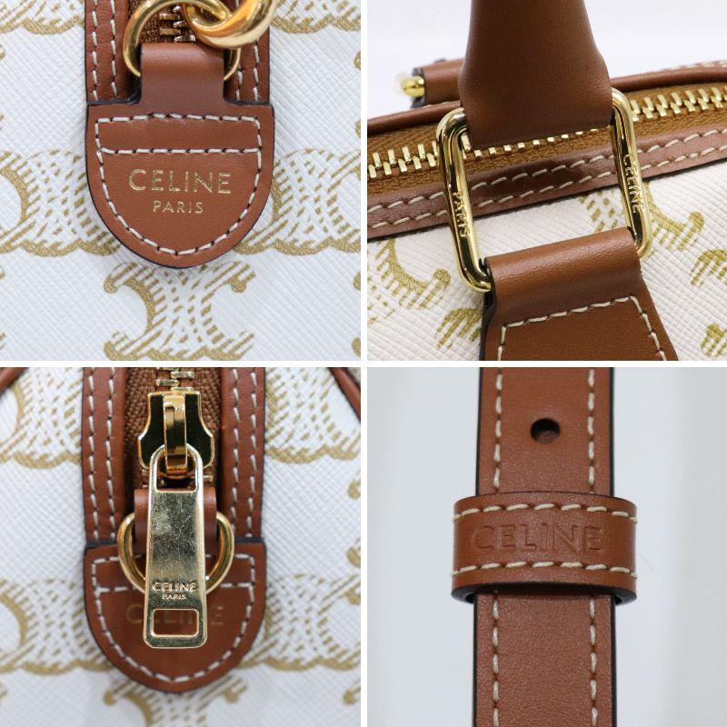 TRIOMPHE 【新品同様】CELINE セリーヌ スモールボストン トリオンフ