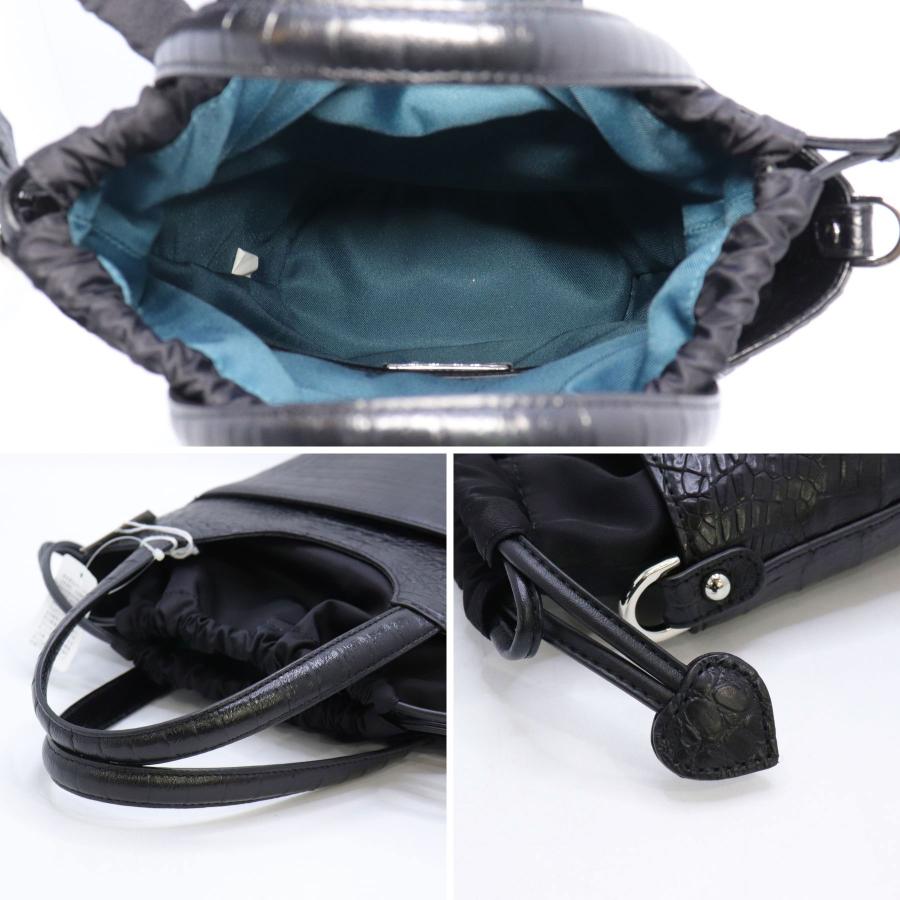 未使用 ZARMOI カイマン 3way ハンドバッグ ショルダーバッグ ブラック