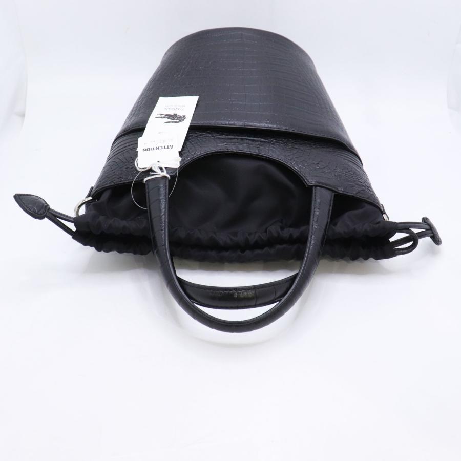 未使用 ZARMOI カイマン 3way ハンドバッグ ショルダーバッグ ブラック