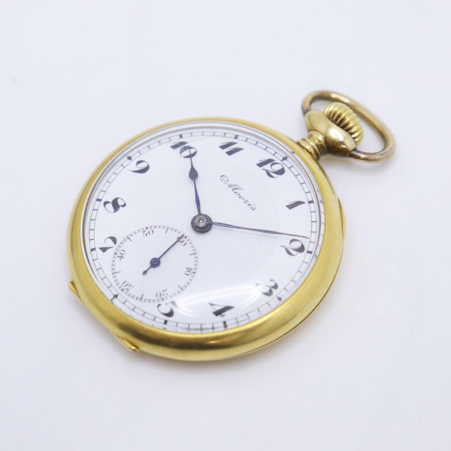 Moeris モーリス 懐中時計 18K 手巻き スモセコ 重量約42.2g