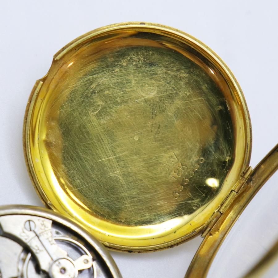 Moeris モーリス 懐中時計 18K 手巻き スモセコ 重量約42.2g