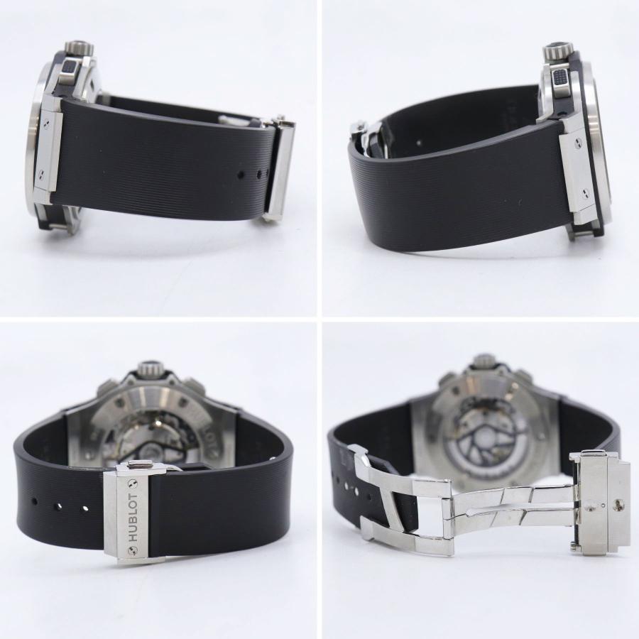 ビッグバン HUBLOT ウブロ スチール 301.SX.1170.RX SS/ラバー クロノ 