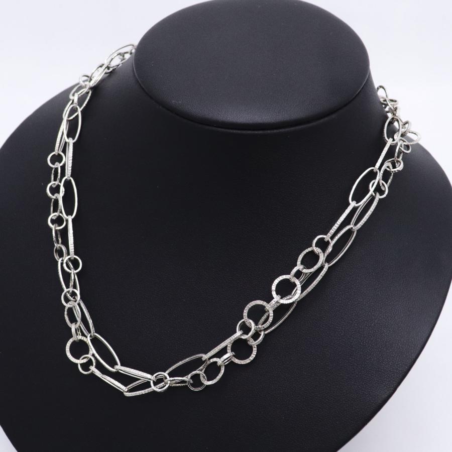 UNOAERRE（ウノアエレ） 750 K18 WG ロングチェーン ネックレス 重量約