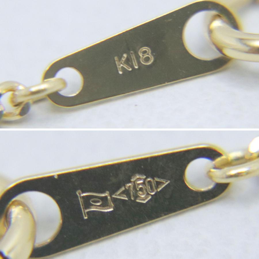 K18 750 喜平 2面 シングル 金 ネックレス 重量約5.0g 約50cm 造幣局