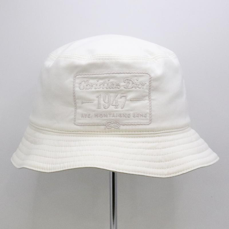 Dior メンズバケットハット M Dior HOMME ディオール バケットハット 243C907B5681 帽子 ホワイト 白