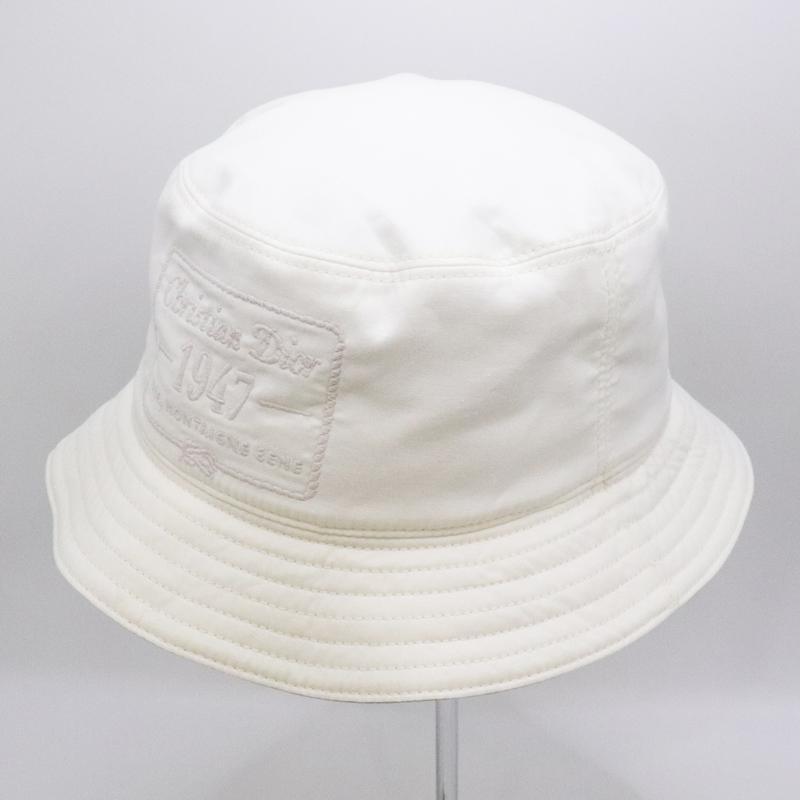 Dior HOMME ディオール バケットハット 243C907B5681 帽子 ホワイト 白 