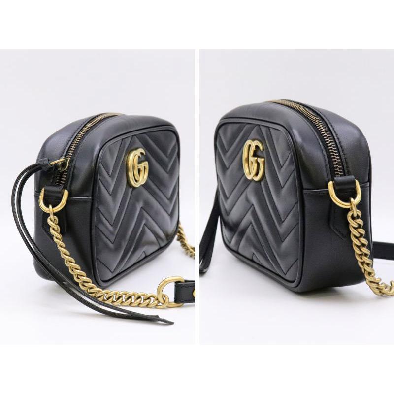 GUCCI（グッチ） 中古◇GUCCI GGマーモント キルティング ミニバッグ