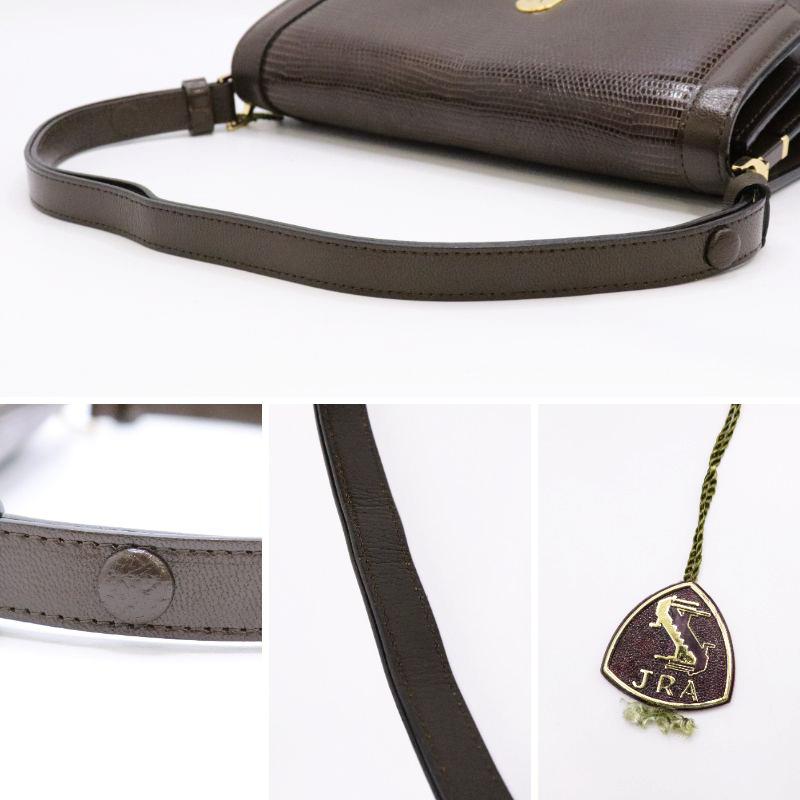 YVES SAINT LAURENT (YSL) イヴサンローラン ロゴ金具 リザード×レザー ショルダーバッグ 　JRAタグ 　ヴィンテージ Yves Saint Laurent（イヴ・サンローラン） YVES SAINT LAURENT YSL