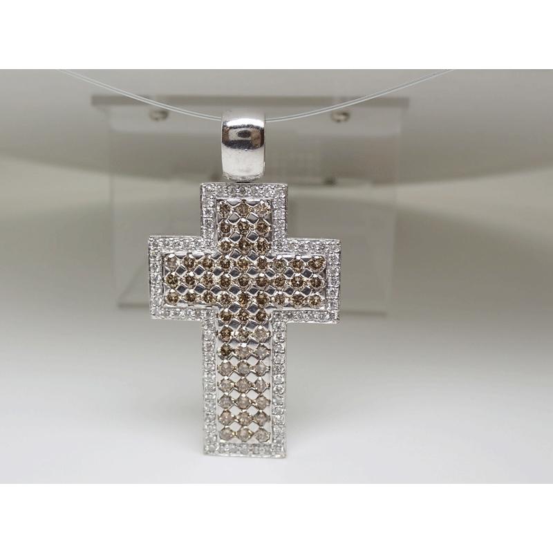 SAMISTAR-D K18WG 天然ダイヤモンド ブラウンダイヤ 3.59ct カラーレス 