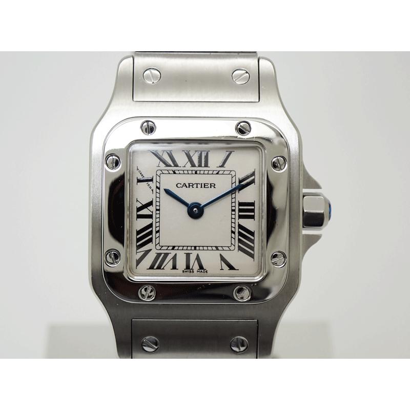Cartier 腕時計カルティエ サントス ガルベW20056D6 レディース 中古)CARTIER カルティエ サントス ガルベ SM W20056D6（商品ID