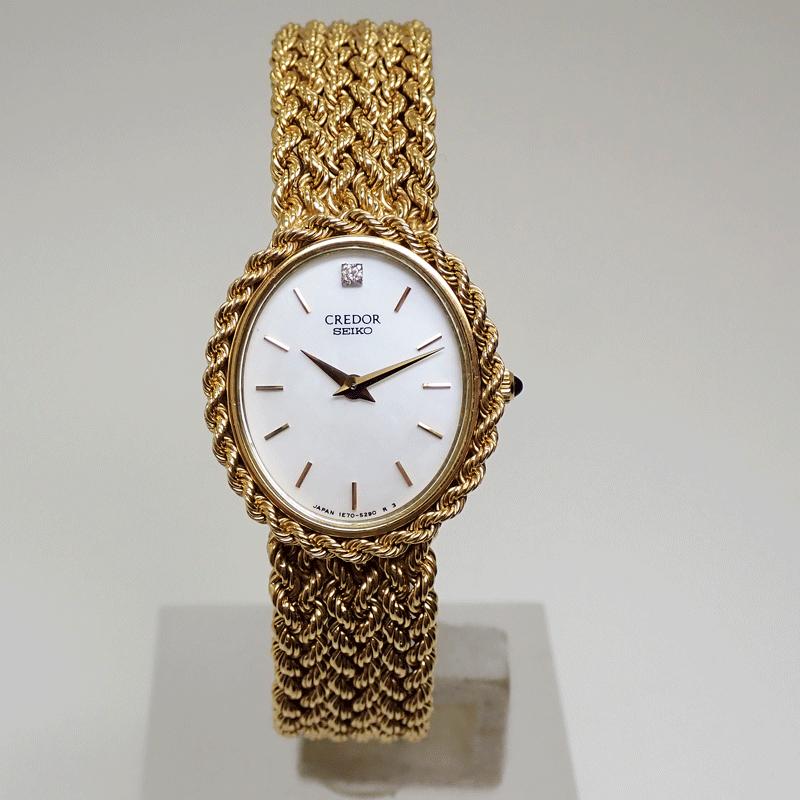 セイコー SEIKO CREDOR ホワイトシェル １E70-3190 ホワイト/シルバー K18ホワイトゴールド レディース 腕時計 楽天市場】セイコー 1E70-3190 クレドール ダイヤモンド 腕時計 K18