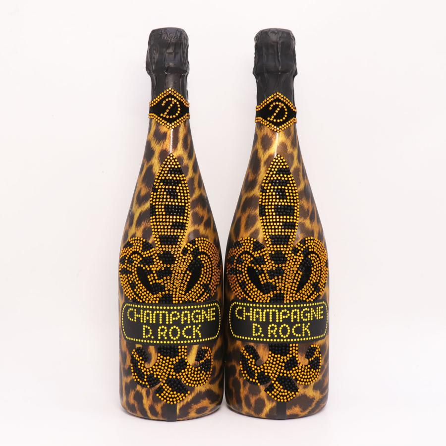 未開栓 2本☆光るシャンパン D.ROCK Leopard Luminous ディーロック 
