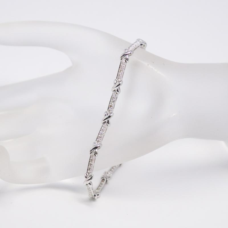Ponte Vecchio（ポンテヴェキオ） K18 WG ダイヤ ブレスレット 1.00ct