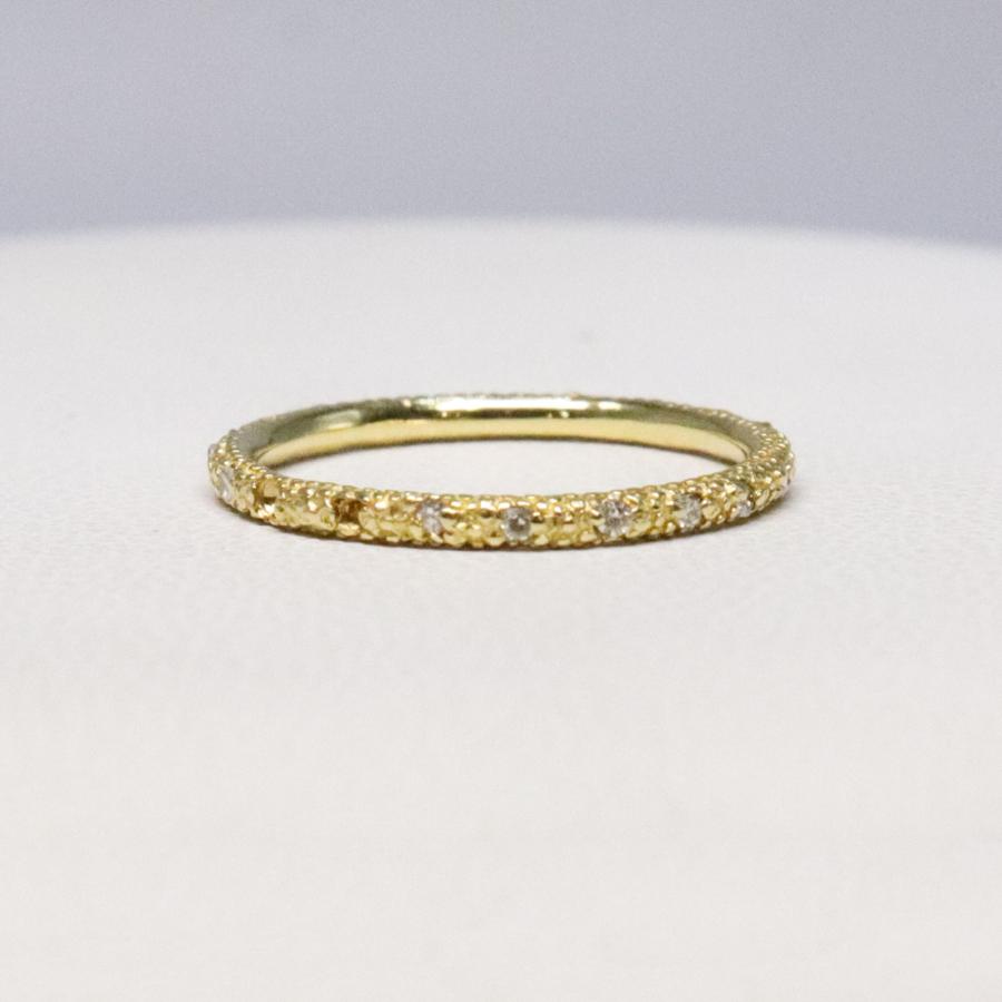 Ayami Jewelry アヤミジュエリー K18 エタニティ リング 0.10ct ＃3号 