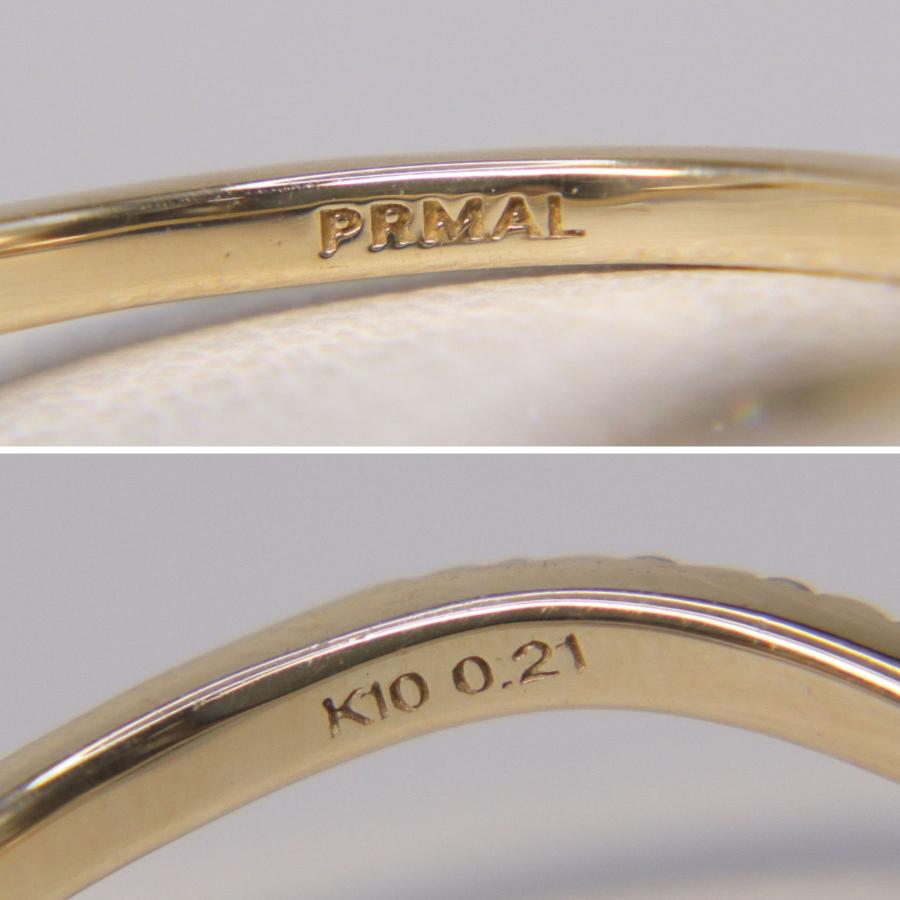 PRMAL プライマル K10 YG Wave Ring ウェーブ リング 01RBSC031