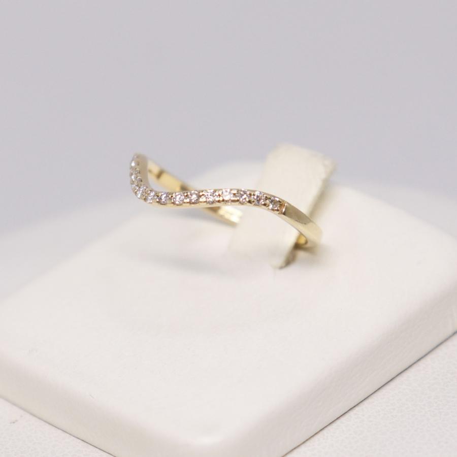 PRMAL プライマル K10 YG Wave Ring ウェーブ リング 01RBSC031