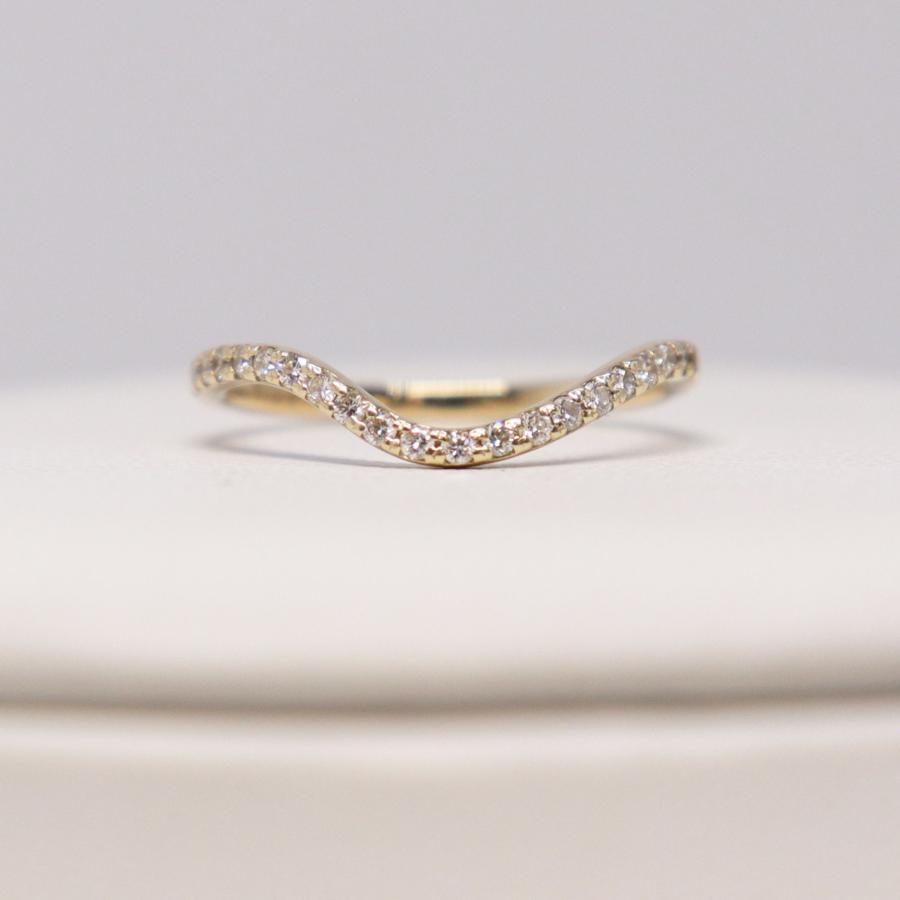 PRMAL プライマル K10 YG Wave Ring ウェーブ リング 01RBSC031