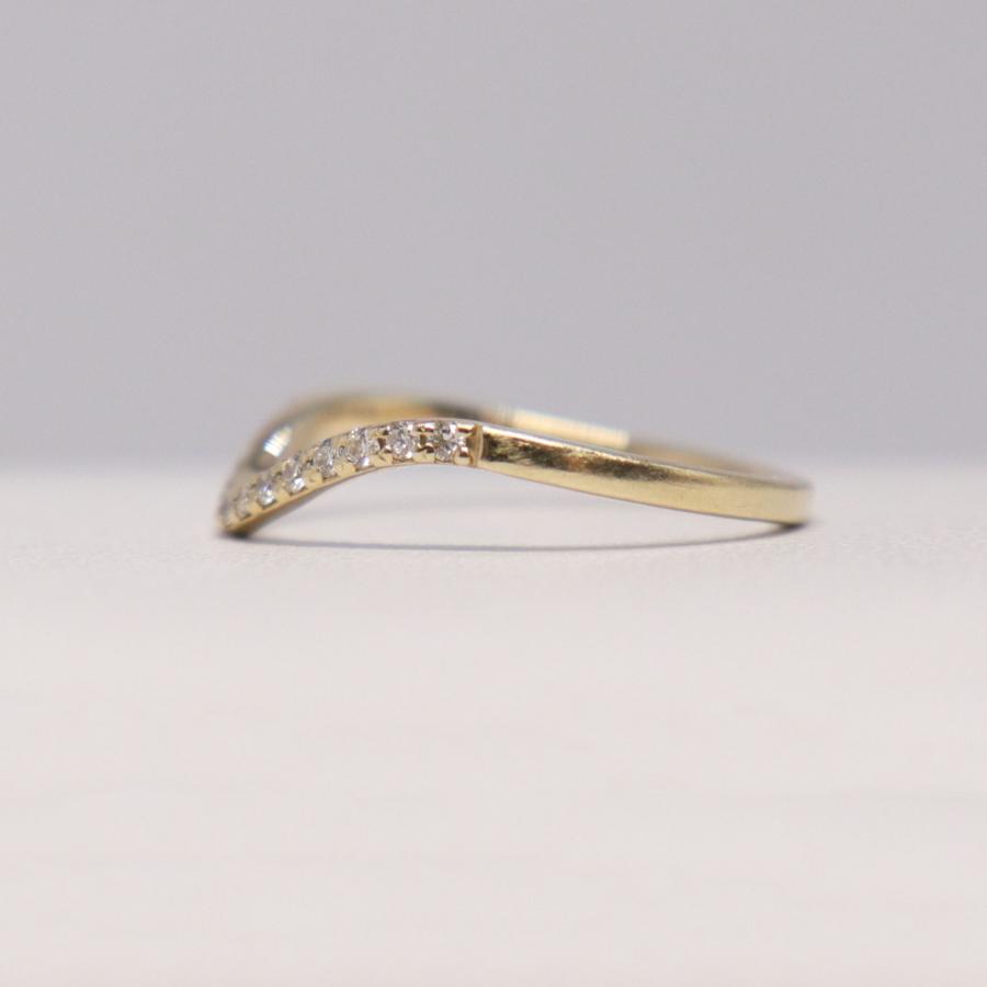 PRMAL プライマル K10 YG Wave Ring ウェーブ リング 01RBSC031