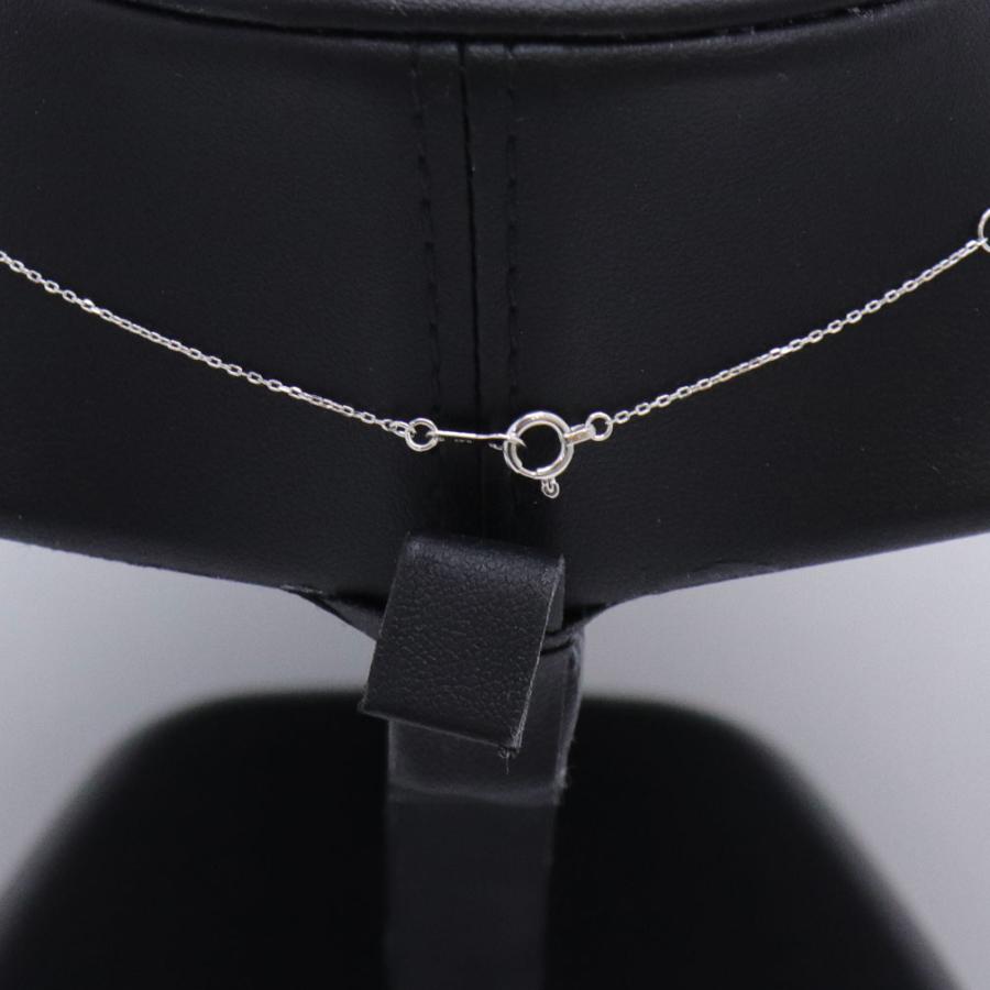 ete（エテ） K18 WG ハート ダイヤモンド ネックレス ダイヤ 0.07ct