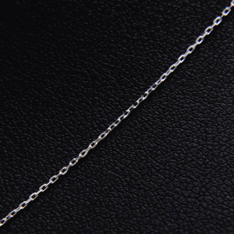 ete（エテ） K18 WG ハート ダイヤモンド ネックレス ダイヤ 0.07ct