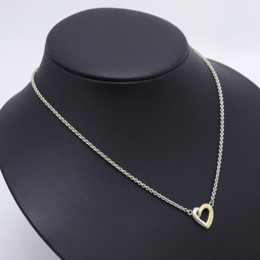 TRUSSARDI（トラサルディ） K18/SV925 ハート ネックレス 重量約7.0g