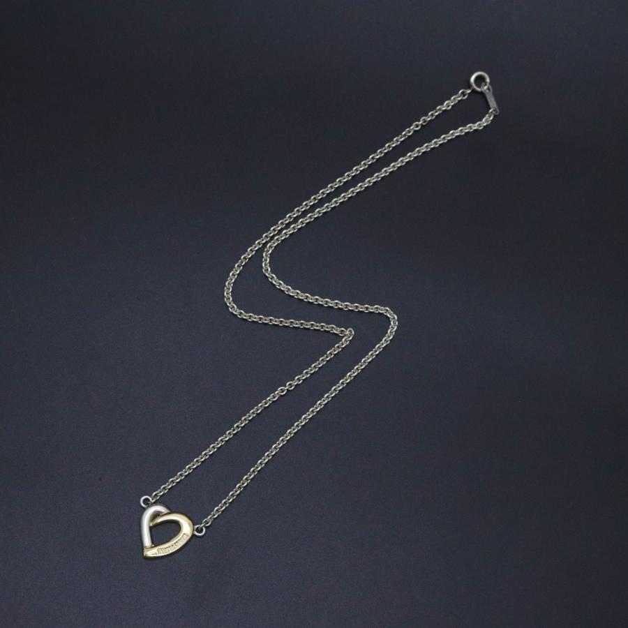 TRUSSARDI（トラサルディ） K18/SV925 ハート ネックレス 重量約7.0g