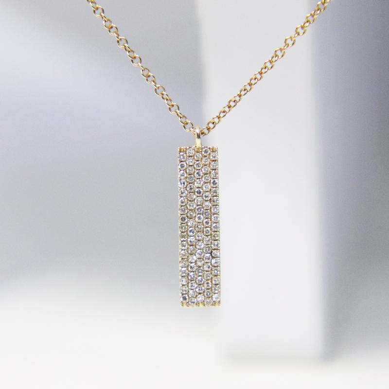 14K 585 YG ダイヤモンド ネックレス 重量約2.2g ネック最長約46cm 
