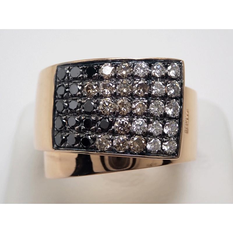 REPOSSI レポシ 750 ダイヤモンド ブラックダイヤ ブラウン・カラー 