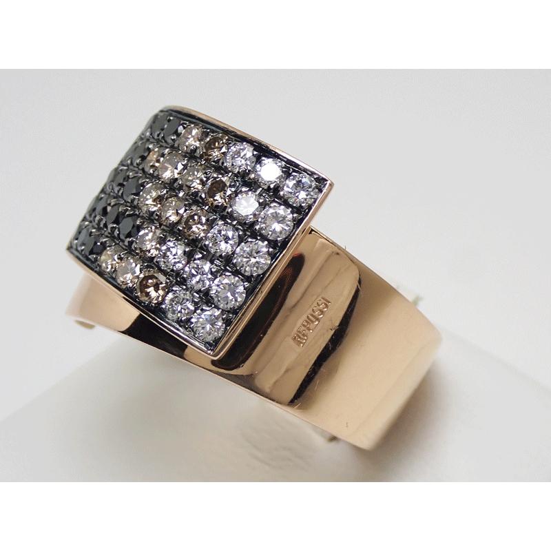 REPOSSI レポシ 750 ダイヤモンド ブラックダイヤ ブラウン・カラー 