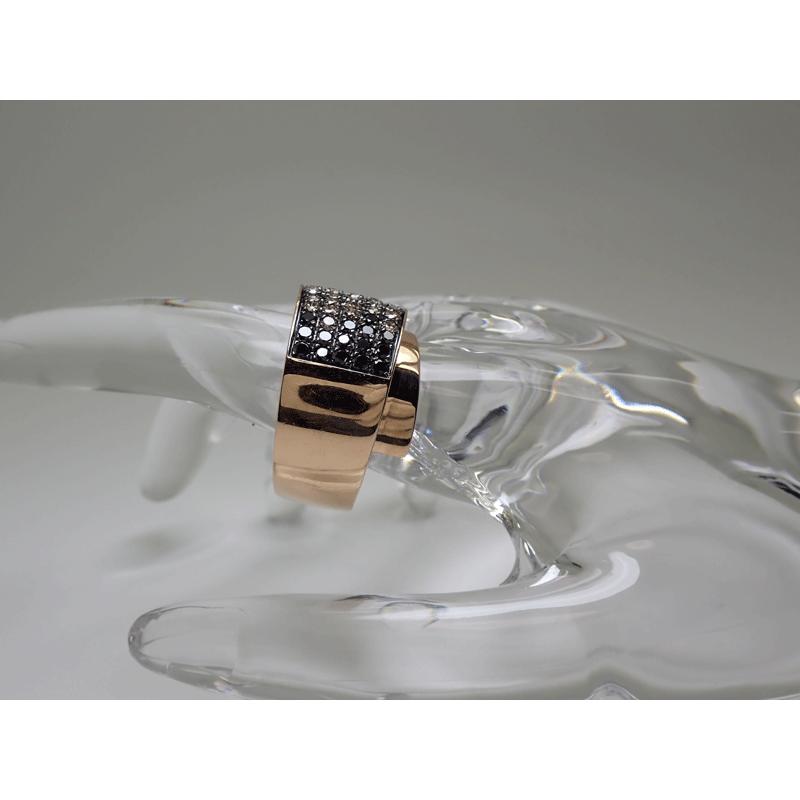 REPOSSI レポシ 750 ダイヤモンド ブラックダイヤ ブラウン・カラー 