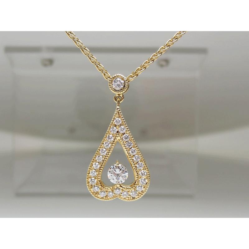 星の砂 HOSHI no SUNA K18 ダイヤモンド ネックレス D0.460ct 上質 