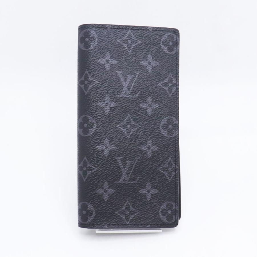 新品 未使用 LOUIS VUITTON ルイヴィトン ポルトフォイユ・ブラザ M61697 モノグラム・エクリプス メンズ 長財布 ブラック 送料無料！！の画像