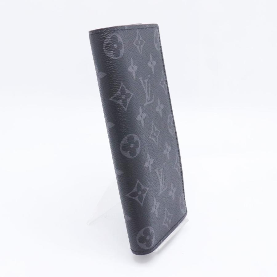 新品 未使用 LOUIS VUITTON ルイヴィトン ポルトフォイユ・ブラザ M61697 モノグラム・エクリプス メンズ 長財布 ブラック 送料無料！！の画像