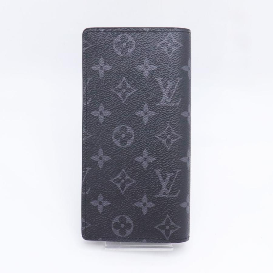 新品 未使用 LOUIS VUITTON ルイヴィトン ポルトフォイユ・ブラザ M61697 モノグラム・エクリプス メンズ 長財布 ブラック 送料無料！！の画像