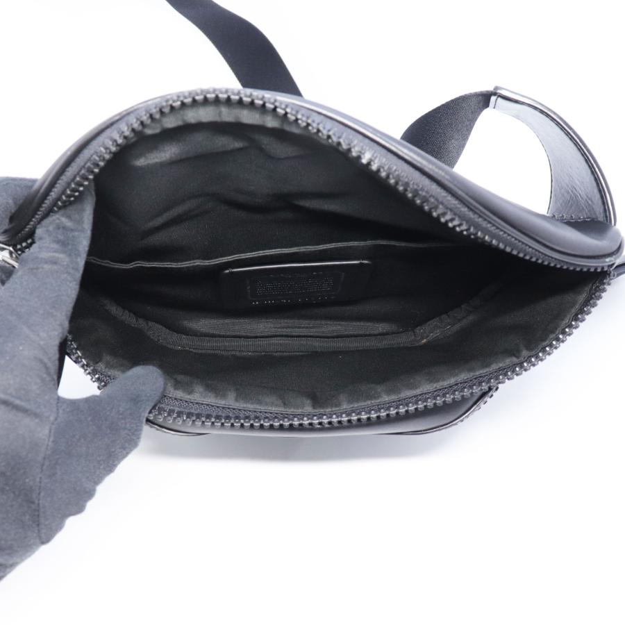 メンズ COACH コーチ ボディバッグ テレインベルト レザー黒 メンズ F75776
