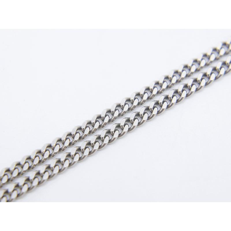 Pt850 プラチナ ネックレス 喜平 キヘイ 2面 シングル 20g (実重量20.3