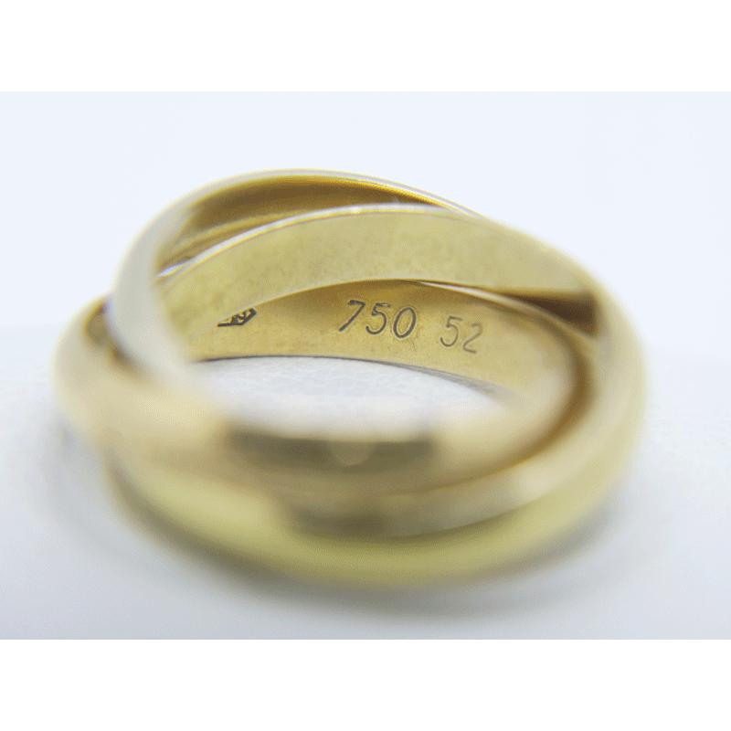 Cartier カルティエ 750 K18 トリニティ リング ＃52 日本サイズ約11.5