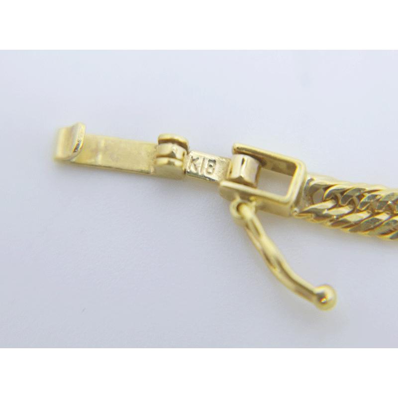 中古美品】K18 750 喜平 トリプル 12面 金 ネックレス 50cm 約15g（実