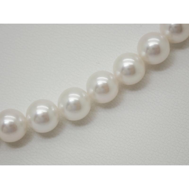 天然真珠 パールネック 未使用展示品 上質アコヤ 7.5mm〜8mm シルバー 