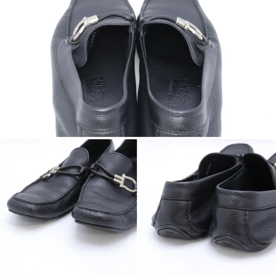 美品✨Salvatore Ferragamoガンチーニドライビングシューズ 黒 FERRAGAMO（フェラガモ） Salvatore Ferragamo サルヴァトーレ