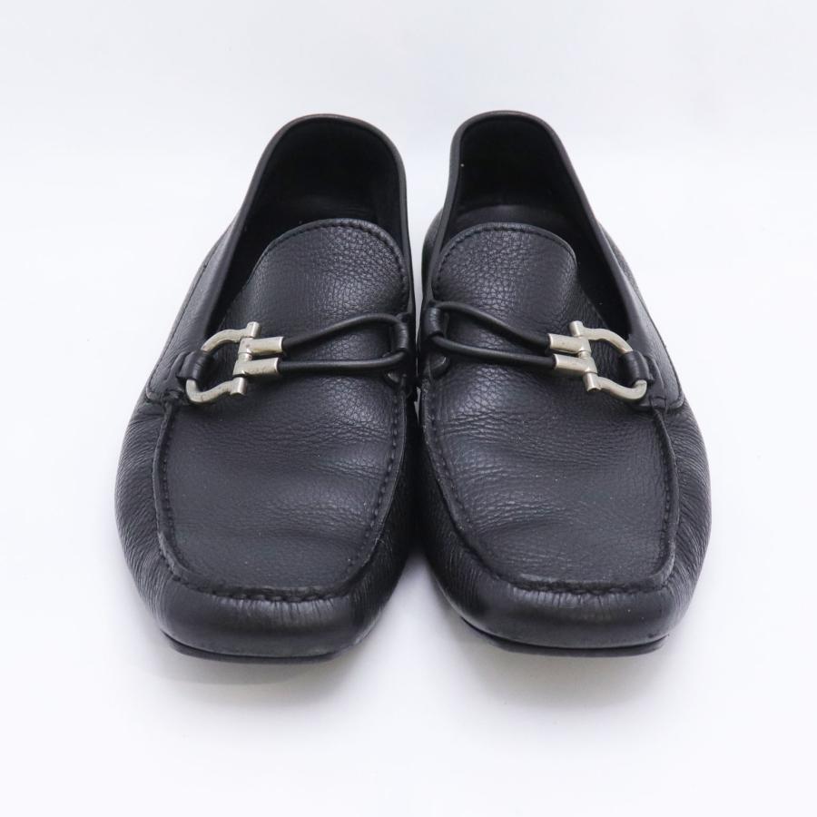美品✨Salvatore Ferragamoガンチーニドライビングシューズ 黒 FERRAGAMO（フェラガモ） Salvatore Ferragamo サルヴァトーレ